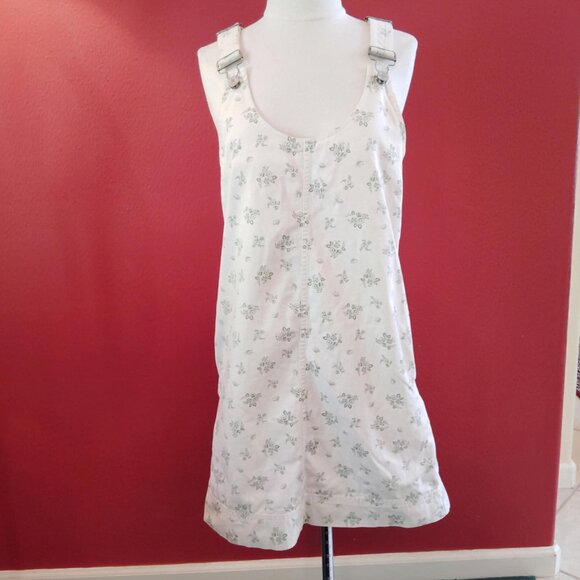 Esprit Overall Mini Bib / Jumper Dress Vintage 1983 Size Medium - Picture 4 of 10